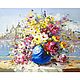 Картина Полевые цветы в вазе, 40 х 50см, Картины, Тимашевск,  Фото №1