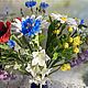 Полевой букет из холодного фарфора. Композиции. FlowerKseni - Ксения Изотова. Ярмарка Мастеров.  Фото №6