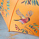 El paraguas con la pintura 'Ryabina y snegiri', el paraguas de autor. Umbrellas. UmbrellaFineArt. Ярмарка Мастеров.  Фото №5