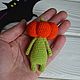 Амигуруми Монстр тыква на Хэллоуин для Блайз. Тыквоголовка. Natural_beads. Ярмарка Мастеров.  Фото №5