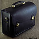 No. 2 men's briefcase wide. Men\'s bag. YanKorS leather. Online shopping on My Livemaster.  Фото №2