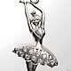 Ballerina pendant in 925 sterling silver (P3). Pendant. anna-epifanova. My Livemaster. Фото №4