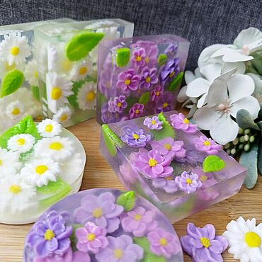 Косметика ручной работы. Ярмарка Мастеров - ручная работа Мыло Ромашки. Handmade.
