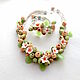 Necklace and bracelet jewelry set this 'Apple orchard'. Jewelry Sets. Juturna. Online shopping on My Livemaster.  Фото №2