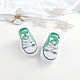 Booties sneakers for discharge for girls, mint. 0-3 months. Gift for newborn. babyshop. My Livemaster. Фото №4