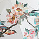 Cane umbrella with hand painted cherry blossoms and two birds. Umbrellas. UmbrellaFineArt. Online shopping on My Livemaster.  Фото №2