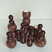 Куклы и игрушки handmade. Livemaster - original item Montessori Sorter 10 Negroes. Handmade.