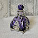 Order VIOLET perfume and oil bottle in silver. Decoupage. Livemaster. . Aromatic diffusers Фото №3
