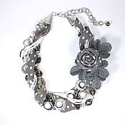 Украшения handmade. Livemaster - original item Jewelry sets: Retro polka dot. kit. Necklace, brooch.. Handmade.
