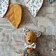 Garland of leaves made of fabric and foxes for the children's room. Interior elements. CozyGnomes. My Livemaster. Фото №4
