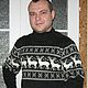 Hombres suéter de los Ciervos. Sweaters and jumpers. Knitted Things For All (matronka). Ярмарка Мастеров.  Фото №10
