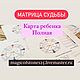 Матрица судьбы.  Вся информация, Карта ребенка , Браслет из бусин, Москва,  Фото №1
