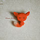 Brooch made of Fox hair ' Lucky'. Brooches. julwool. Online shopping on My Livemaster.  Фото №2