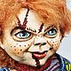 Заказать ватная елочная игрушка Чакки. елочные игрушки портретная кукла миниатюра. Ярмарка Мастеров. . Елочные игрушки Фото №3