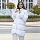 Short white knitted fur coat. Cardigans. SHAPAR - knitting clothes. My Livemaster. Фото №4