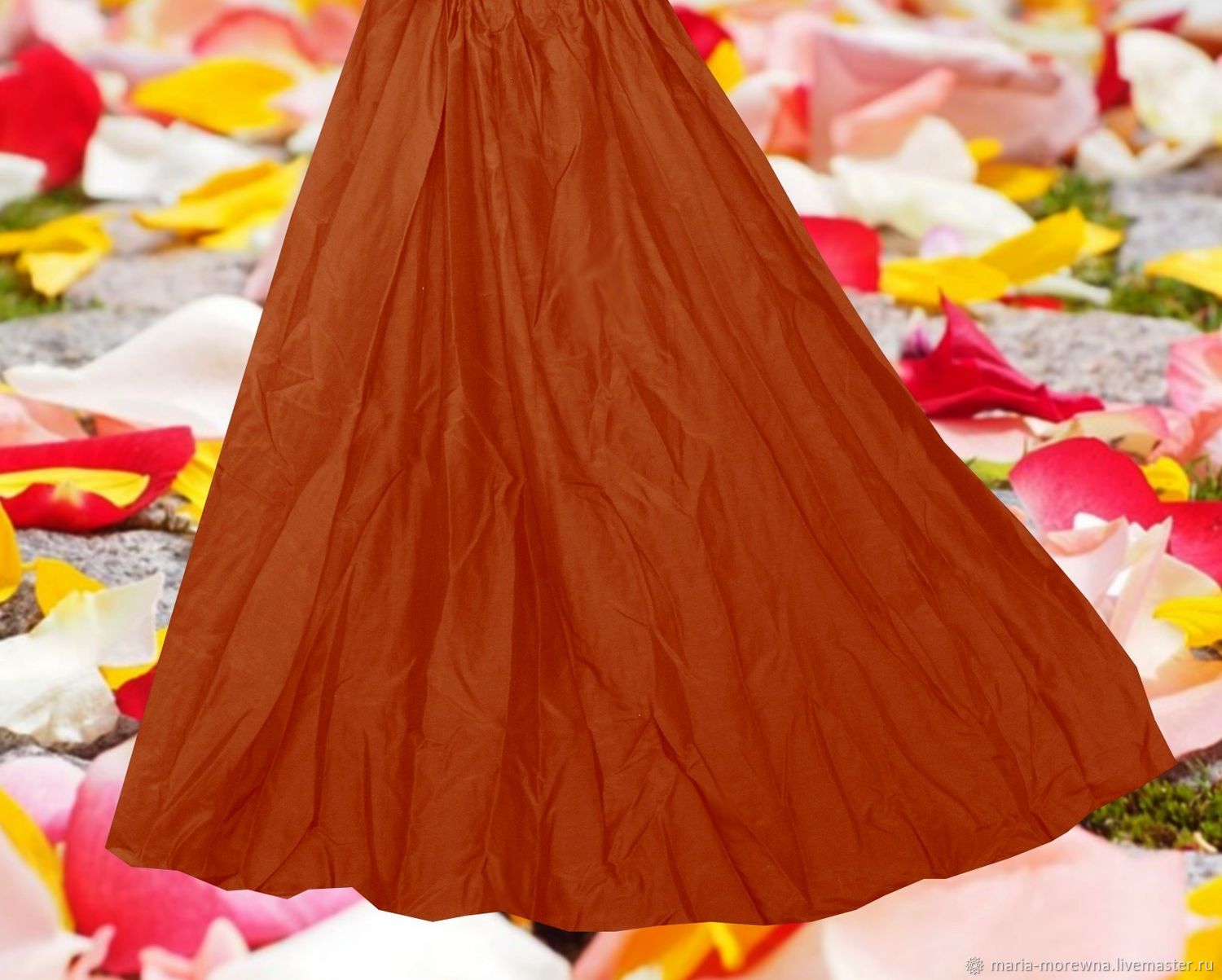терракотовая юбка из батиста "Терракот" в интернет-магазине на Ярмарке ...