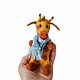 Giraffe finger toy, felted finger doll. Dolls. AnzhWoolToy (AnzhelikaK). My Livemaster. Фото №6