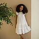 Linen dress for girls with flounces, Childrens Dress, Kaliningrad,  Фото №1