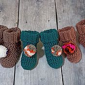 Одежда детская handmade. Livemaster - original item booties: A set of knitted socks for kids. Handmade.