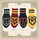 Harry Potter knitted socks: Gryffindor, Slytherin, Puffenduya, Ravenclaw, Socks, Moscow,  Фото №1