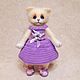 Knitted cat Interior toy knitted toy, Stuffed Toys, Zhukovsky,  Фото №1