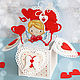 'Angel of love' postcard Pop-up, Gifts for February 14, Moscow,  Фото №1