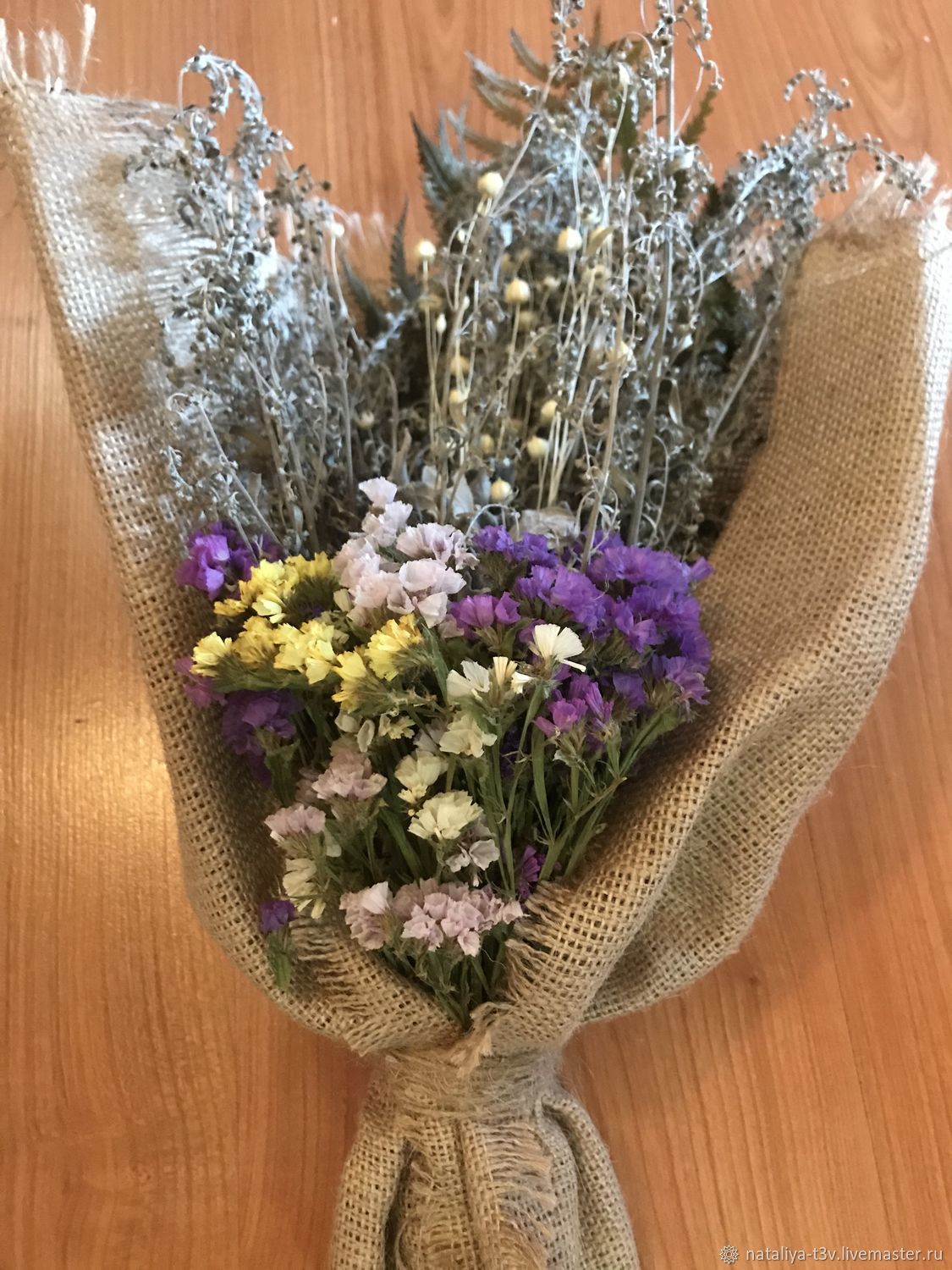 Букет из сухих стабилизированных цветов в интернет-магазине Ярмарка ...