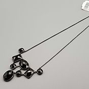 Украшения handmade. Livemaster - original item Silver necklace with hematite. Handmade.