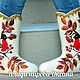 Boots white, boots with embroidery, boots women's, Felt boots, Cheboksary,  Фото №1