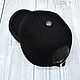 Men's baseball cap, made of cashmere and crocodile leather, in black. Baseball caps. SHOES&BAGS. My Livemaster. Фото №4