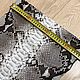 Order Python skin, in gray and black, soft dressing. SHOES&BAGS. Livemaster. . Leather Фото №3