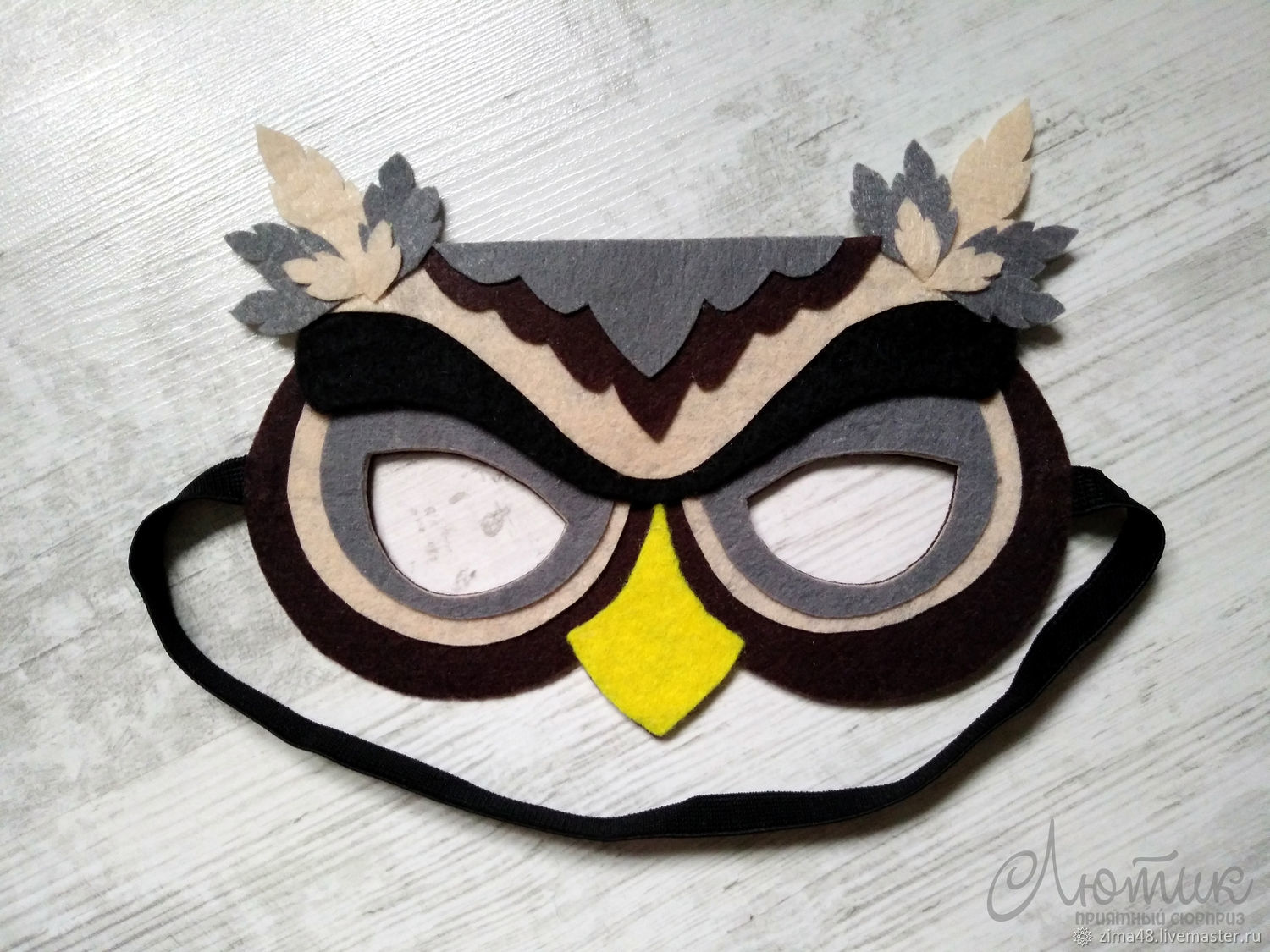 Детская маска Сова Орел Лиса Жираж – купить на Ярмарке Мастеров ...