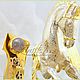 Order Horseshoe with a horse on agate z390. zlatiks2. Livemaster. . Sculpture Фото №3