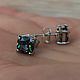 Stud Earrings Pussets Mystic Quartz. Earrings. Jewelry and accessories by IRIS. My Livemaster. Фото №4