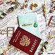 Обложка на паспорт «Нежный мятный», Обложки, Санкт-Петербург,  Фото №1