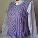 Вязаный жилет "Офисный стиль" ручной работы. Vests. hand knitting from Galina Akhmedova. My Livemaster. Фото №6