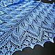 Chal calado de punto por los rayos nomeolvides. Shawls. Lace Shawl by Olga. Online shopping on My Livemaster.  Фото №2