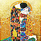Copy of Painting of the semi-precious stones Gustav Klimt The Kiss. Pictures. House of the Sun (irina-bast). Online shopping on My Livemaster.  Фото №2
