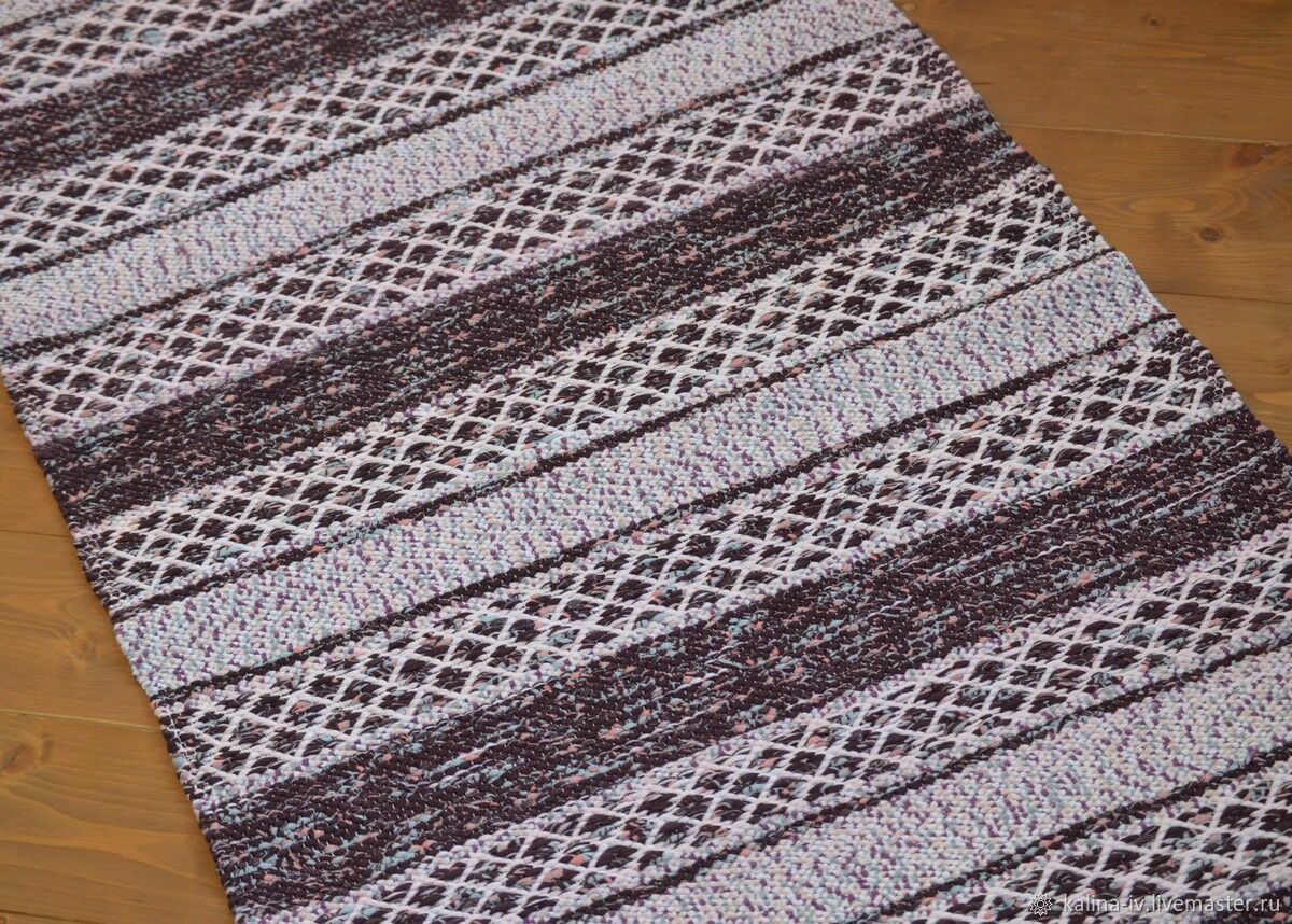 Домотканый половик Ромбики купить в интернет-магазине Ярмарка Мастеров ...