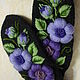Mittens with embroidery 'Lilac sunset'. Mittens. Marina Mishina. My Livemaster. Фото №4