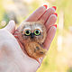 Felted Owl brooch. Brooches. Felt toy fromKristina Antropova. Online shopping on My Livemaster.  Фото №2