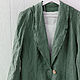 Jacket with open edges made of softened linen. Jackets. etnoart. Online shopping on My Livemaster.  Фото №2