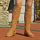 Demi-season boots ' Sofia'. High Boots. KnittedBoots. My Livemaster. Фото №6