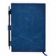Синий ежедневник из натуральной кожи с эффектом Пулл-ап. Ежедневники. Shiva Leather - изделия из кожи. Ярмарка Мастеров.  Фото №4