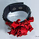A leather bracelet rose Red. Leather bracelet. Bead bracelet. lanssveta. My Livemaster. Фото №4