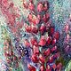 Lupine painting, mix Media, Pictures, Moscow,  Фото №1