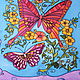 Batik One summer. Butterflies and flowers, Shawls1, Riga,  Фото №1
