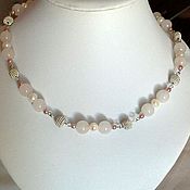 Украшения handmade. Livemaster - original item necklace Pearl pink. Handmade.