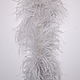Ostrich feather boa 1.8 m light gray - 5 threads (FIVE-thread), Sewing accessories, Moscow,  Фото №1