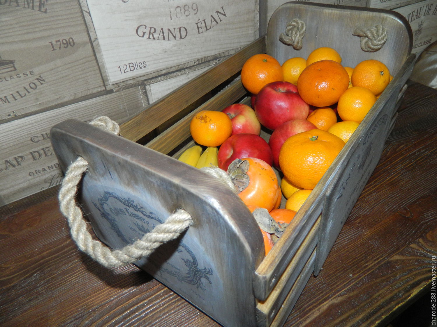 Красивые ящики для фруктов